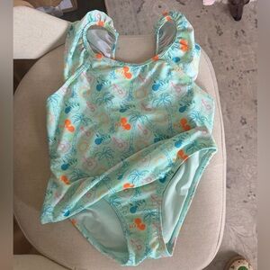 Disney Aqua One Piece with Mickey Print